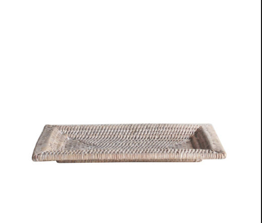 Small Woven Rectangular Tray — view 1